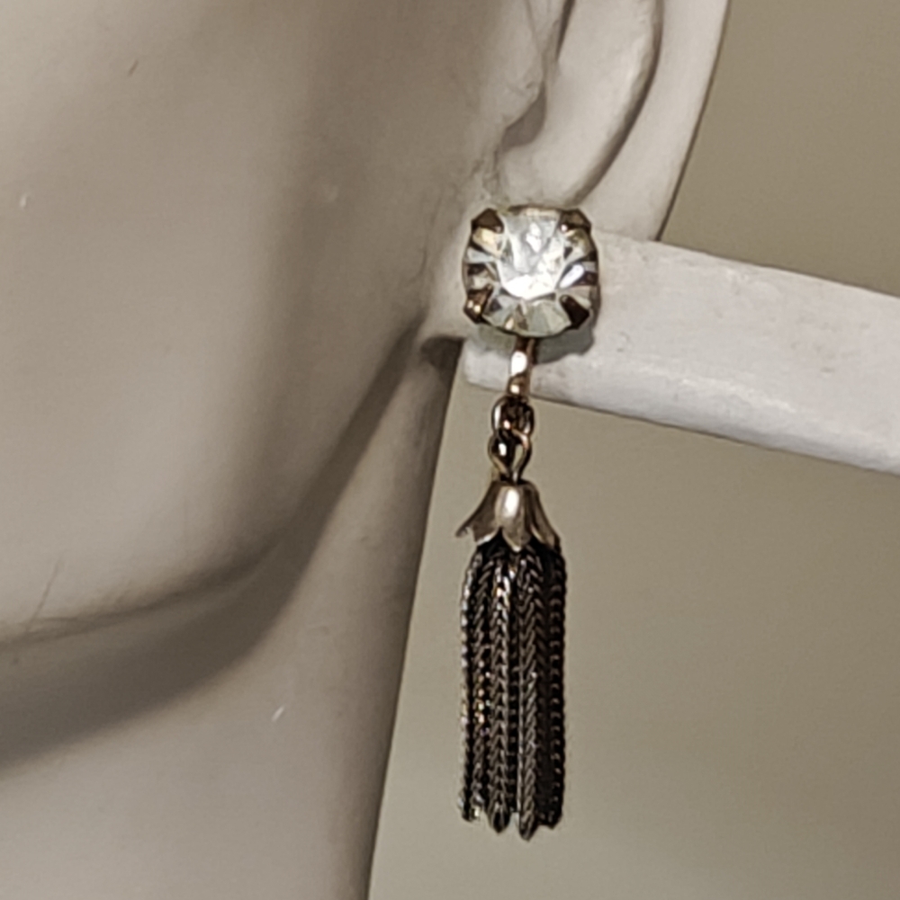 Vintage Coro Foxtail Tassel Earrings - Picture 2 of 8